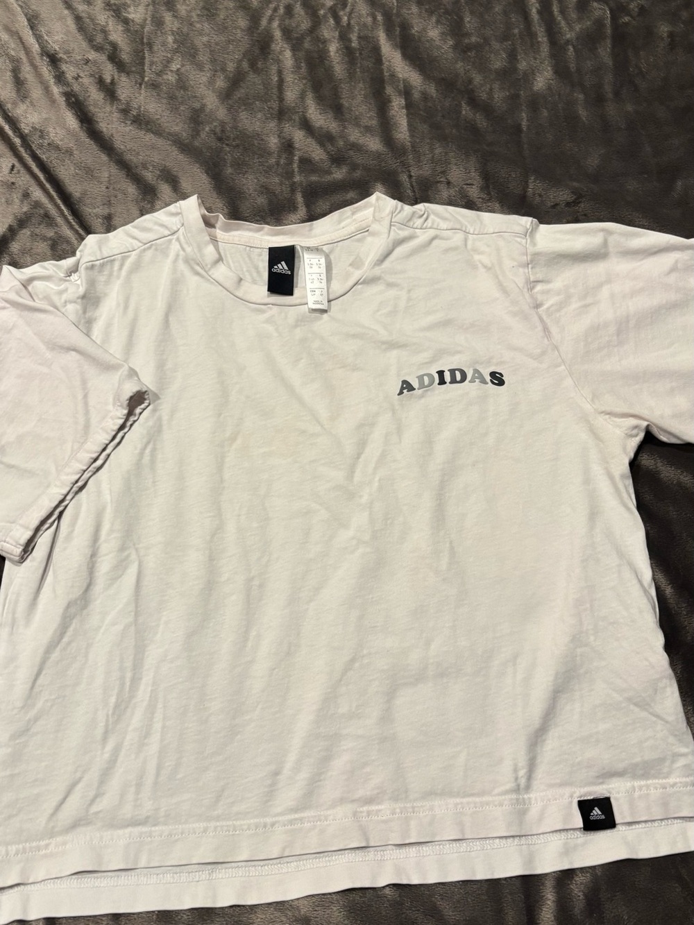 Adidas women’s White Logo Tee